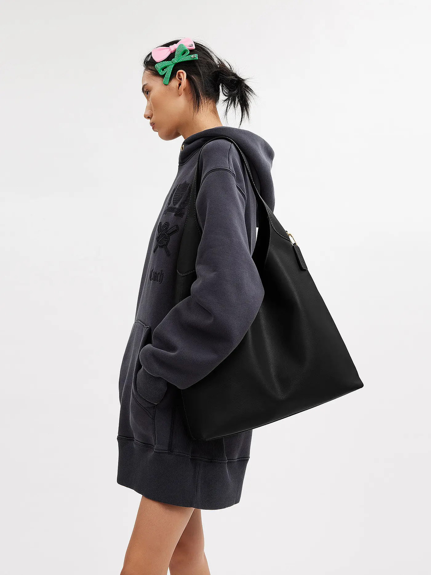 COACH | Ledertasche - Hobo Bag BROOKLYN 39 | schwarz